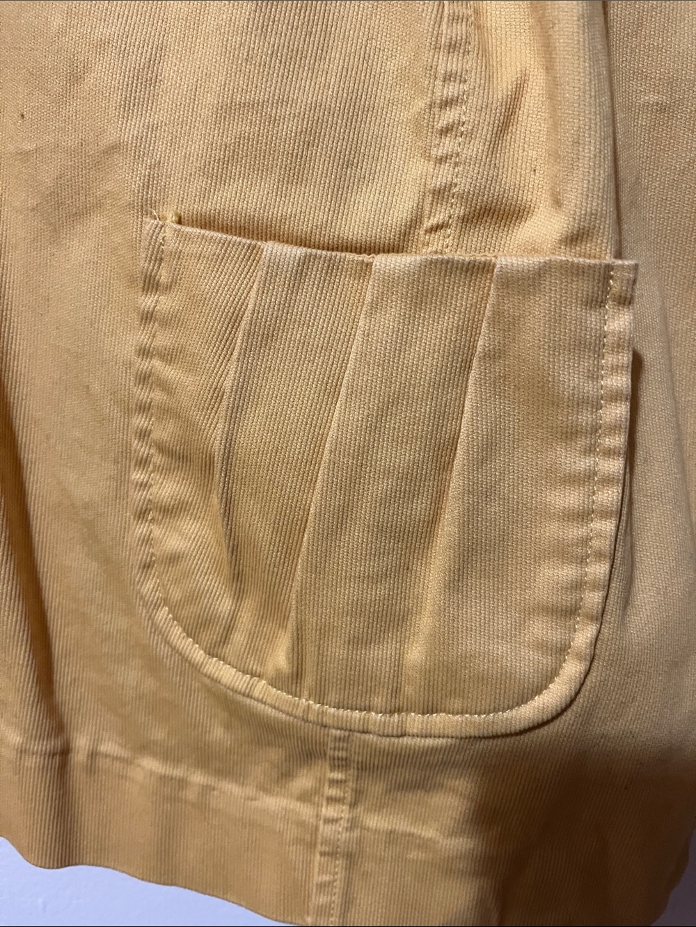 VTG CATO WOMEN / Size 14-16 / Peter Pan Collar / Big Buttons / Pockets / Yellow - Picture 5 of 8